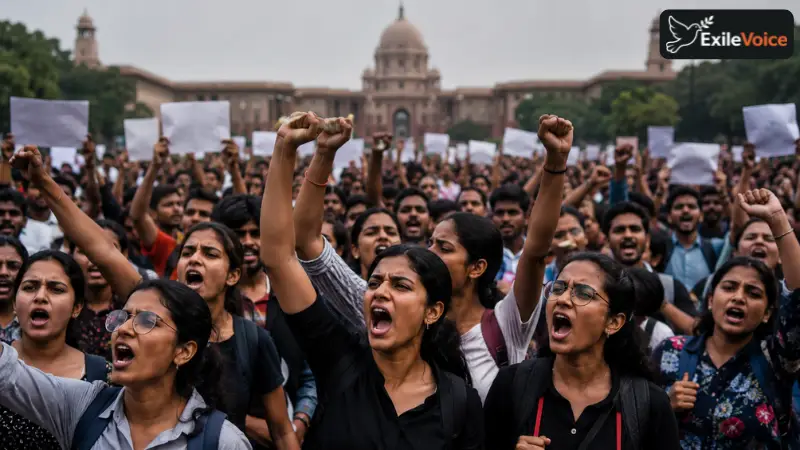 Student Protests in India Challenge Modi Administration Amid Exam Leak Controversies