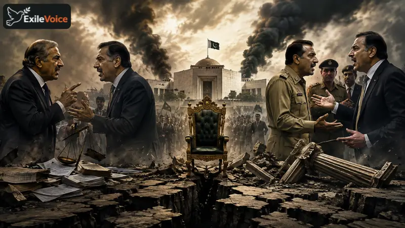 Analyzing the Structural Collapse and Political Internal Conflict within the Pakistani Political System
